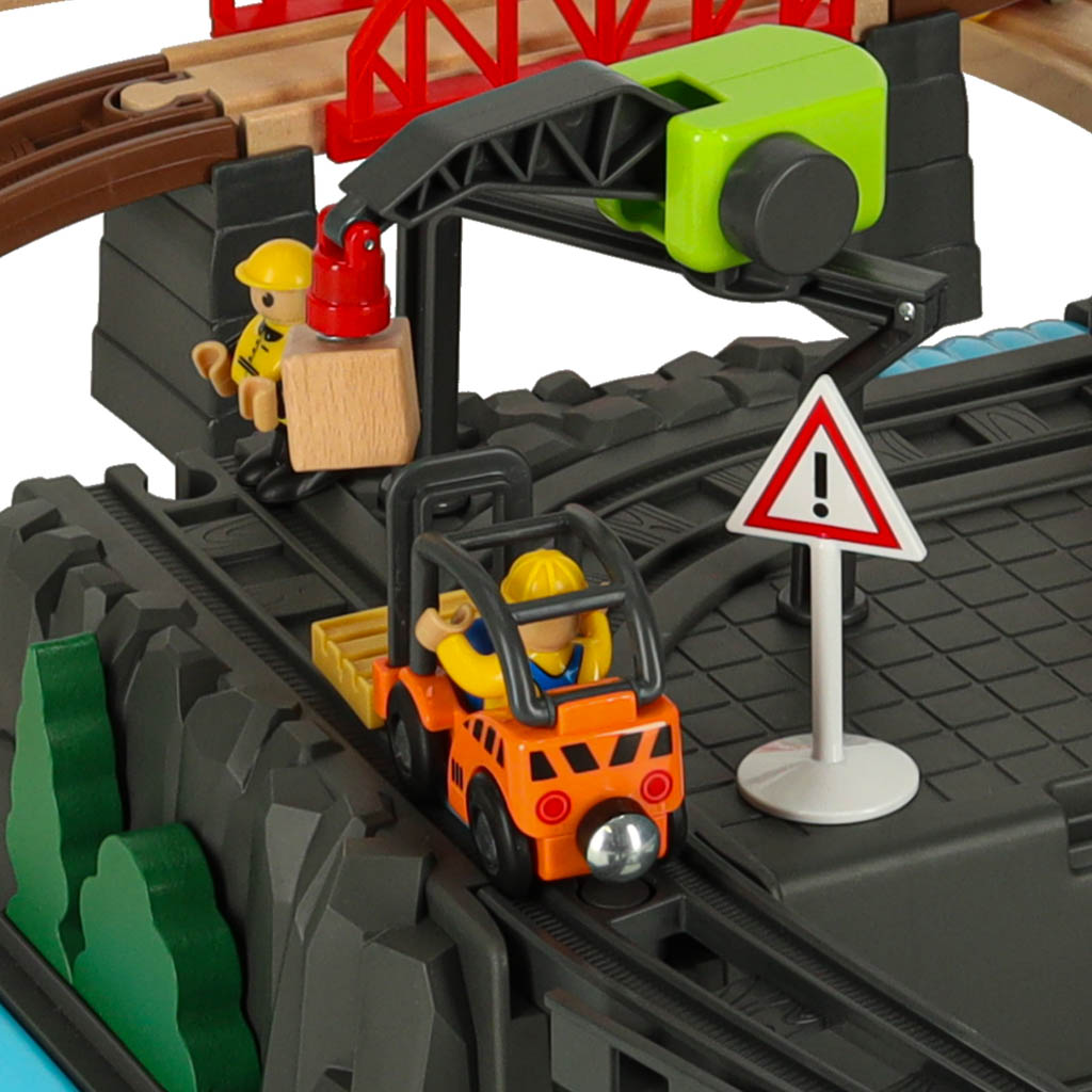 Railroad Car Track Train Construction Site 55el
