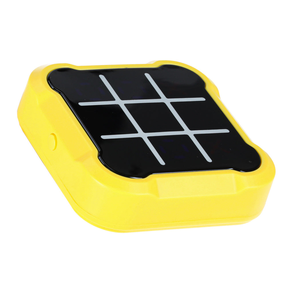 Circle Cross Cross Electronic Puzzle Game Tic Tac Toe Portable Console Yellow