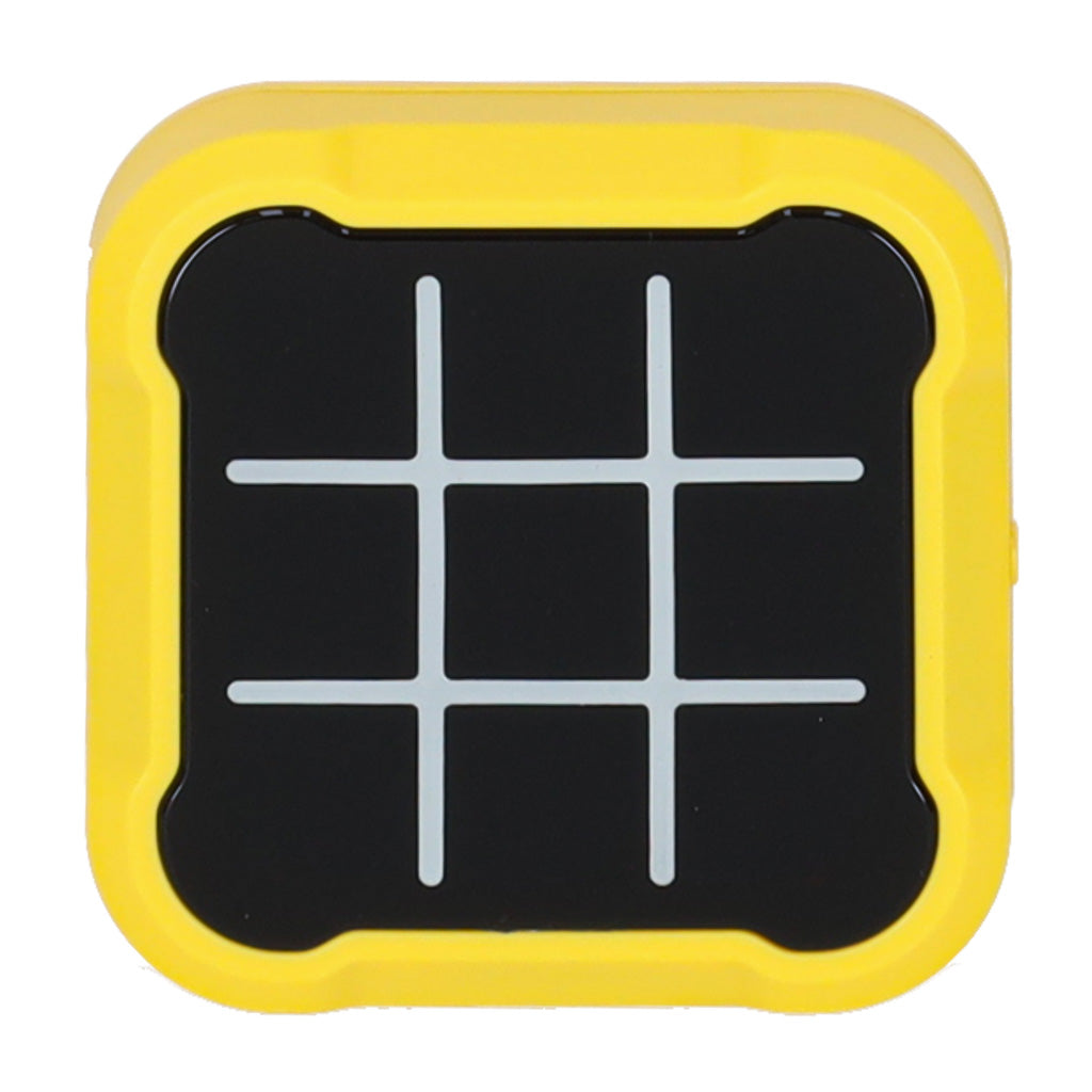 Circle Cross Cross Electronic Puzzle Game Tic Tac Toe Portable Console Yellow