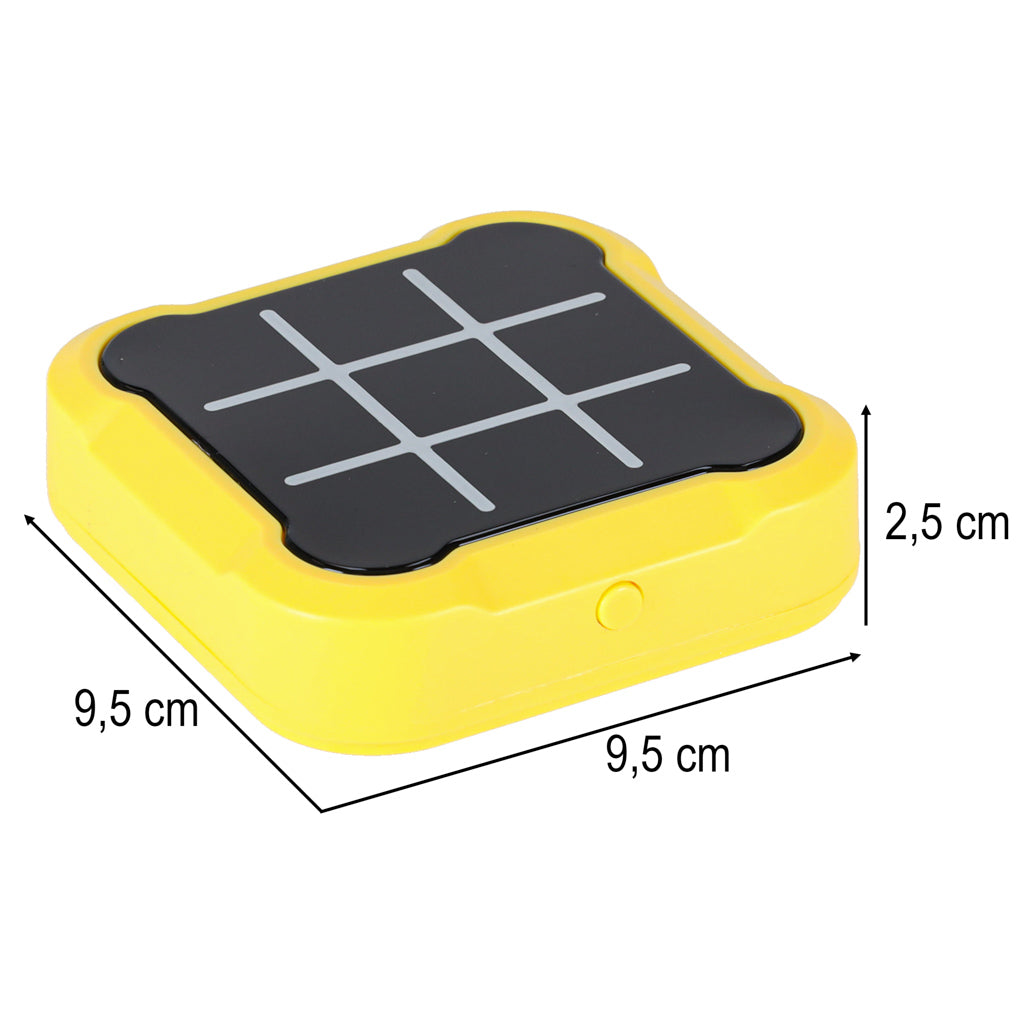 Circle Cross Cross elektronisk puslespil Tic Tac Toe bærbar konsol gul