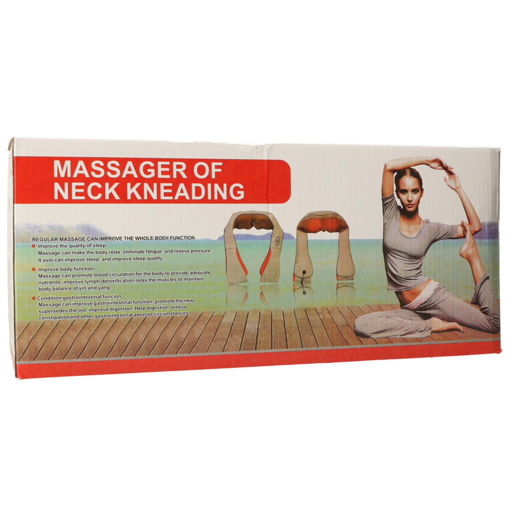 Shiatsu Nacke Nacke Ryggvärmande Massage Krage Massager