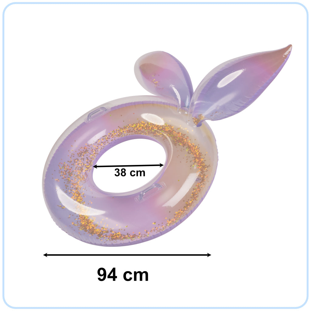 Mermaid Inflatable Wheel With Glitter Galaxy Xxl