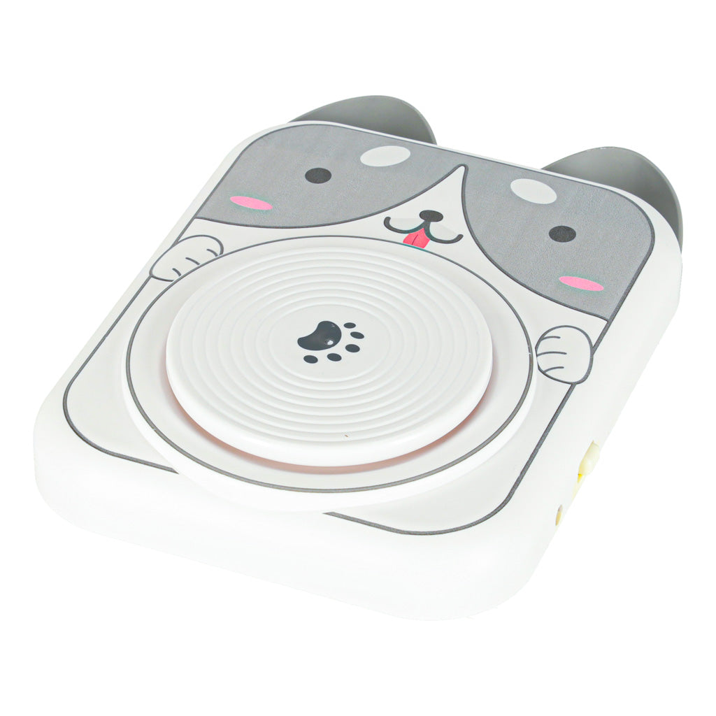 Set di argilla creativa per tornio per ceramica, dipinge il cane grigio