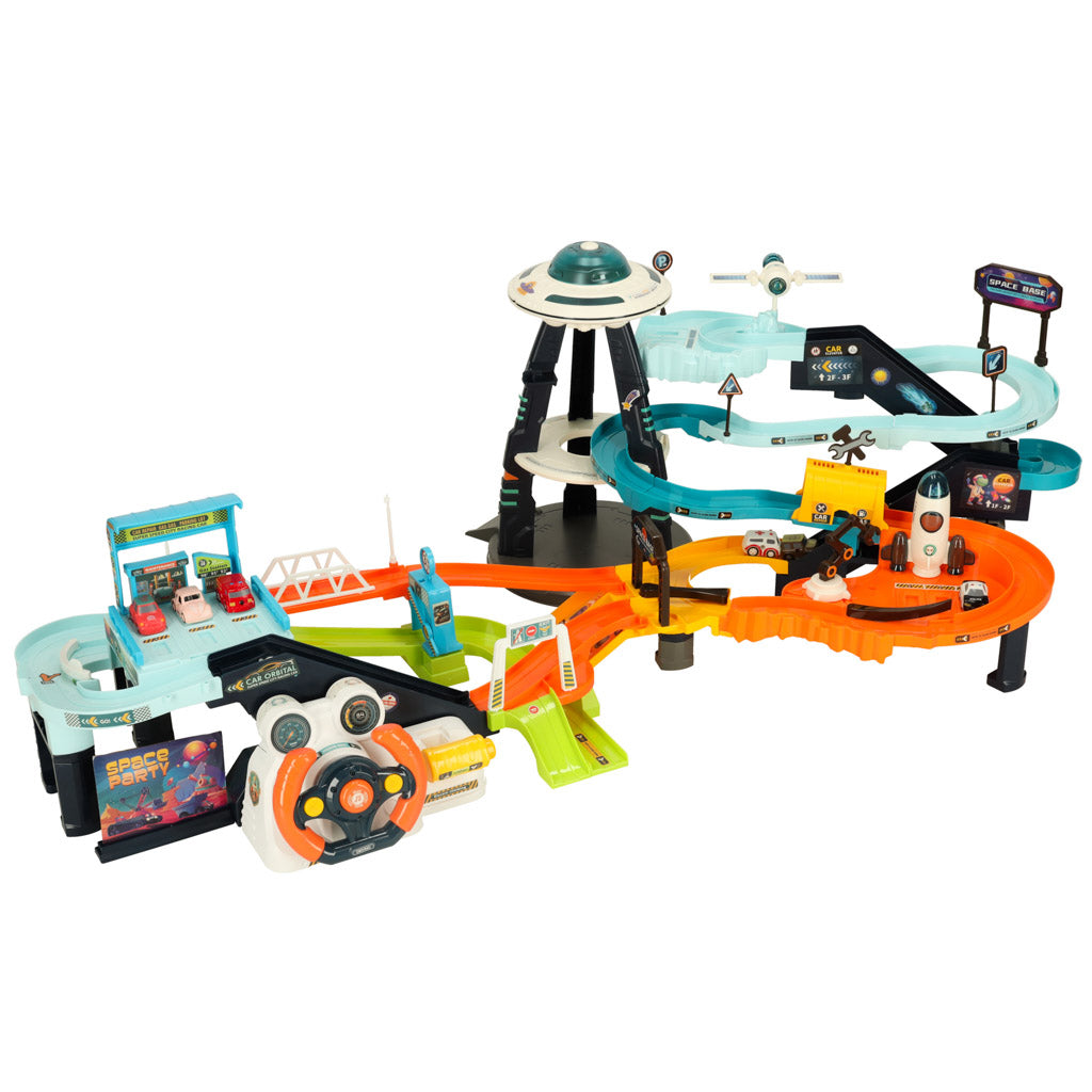 Car Track Parking Space Station 6 Cars
