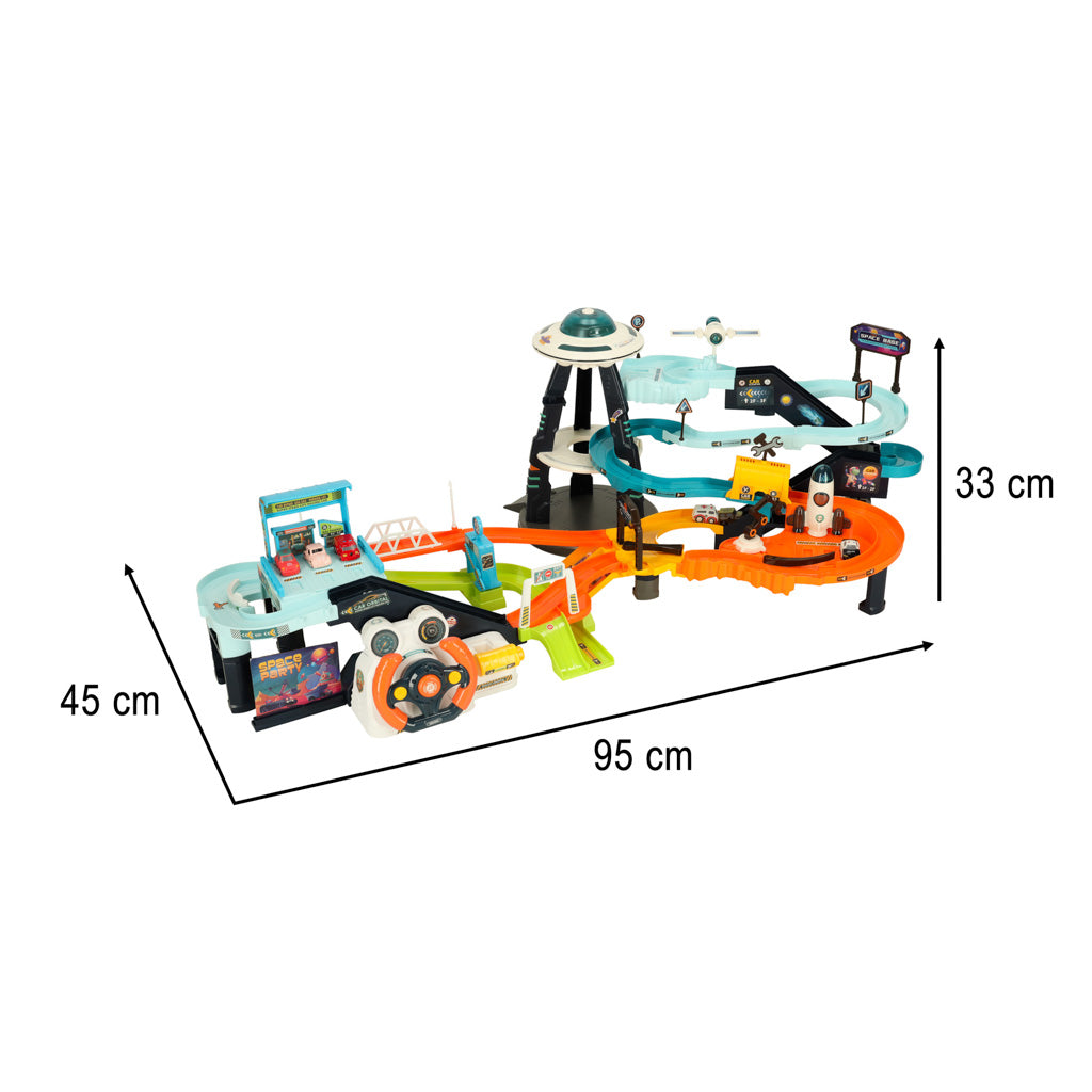 Car Track Parking Space Station 6 Cars