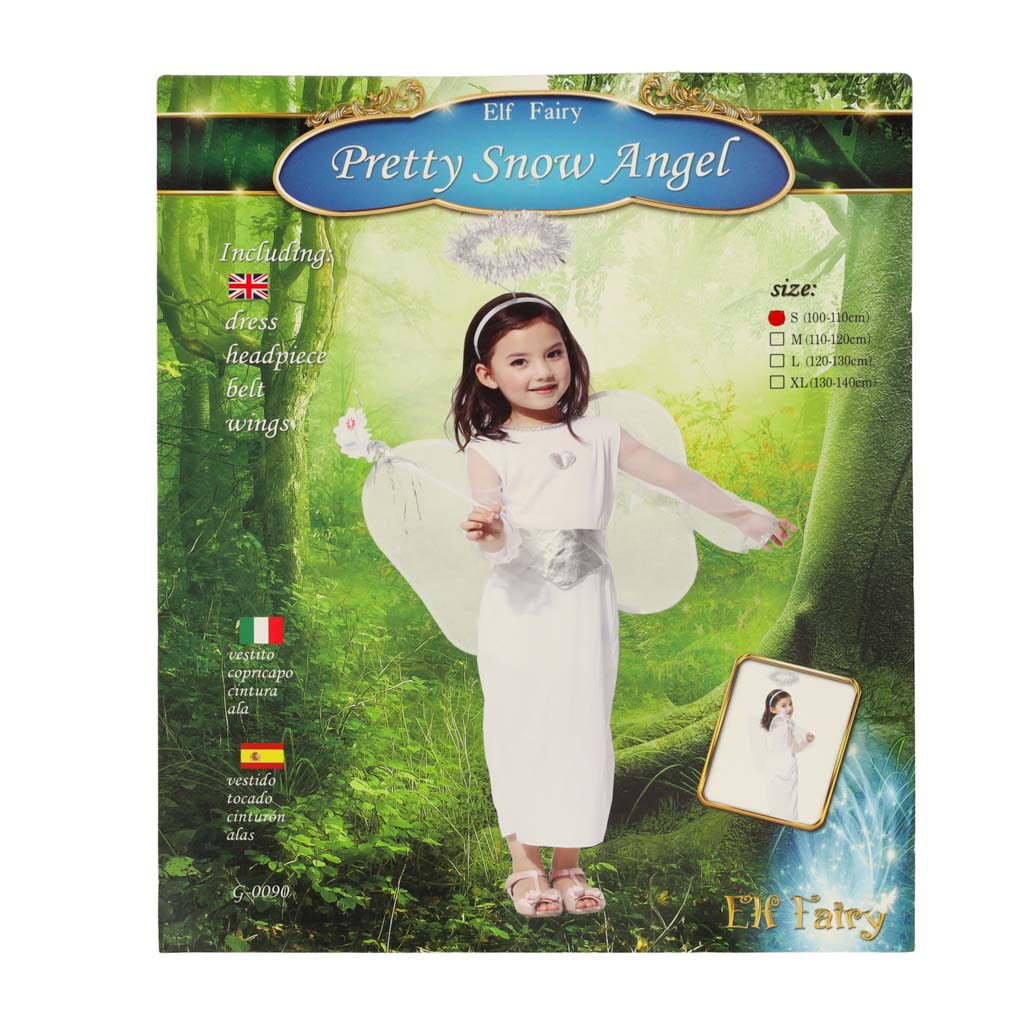 Carnival Angel Costume 4 El Size M