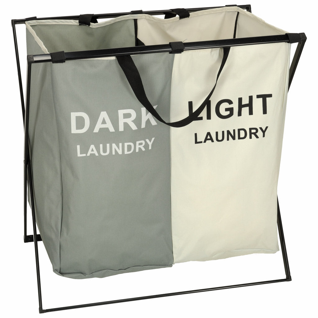 Laundry Basket Segregation Organizer 2 Compartments