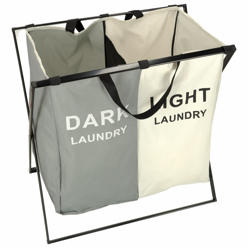 Laundry Basket Segregation Organizer 2 Compartments