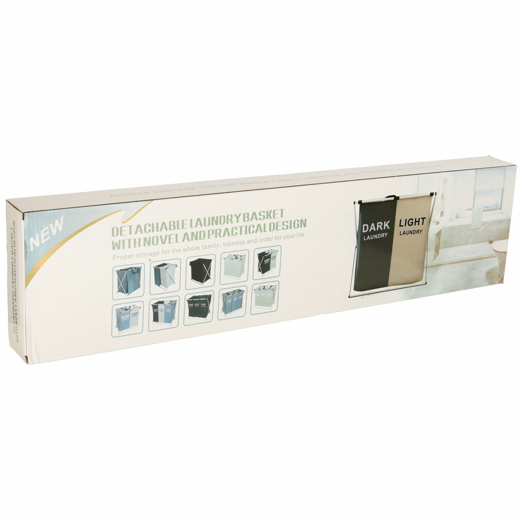 Laundry Basket Segregation Organizer 2 Compartments