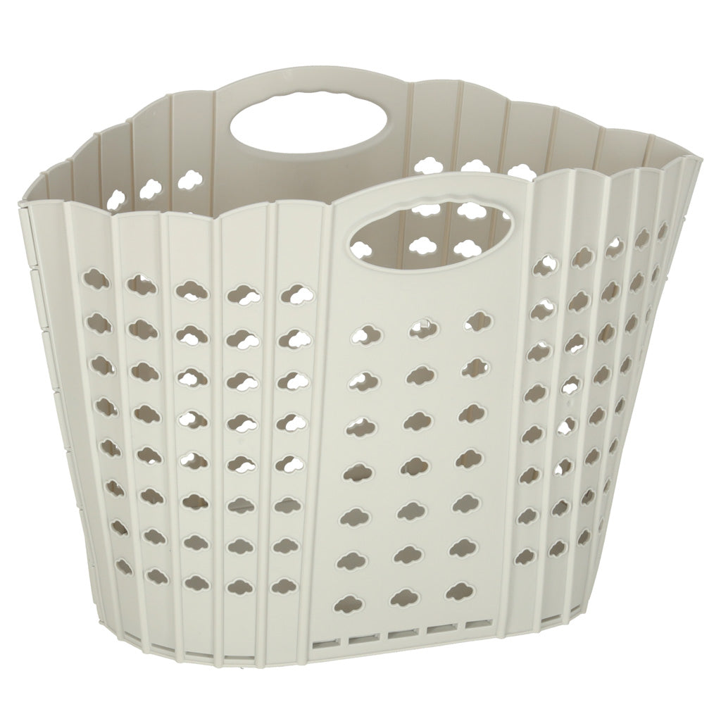 Laundry Basket Folding Bathroom Organizer Grey