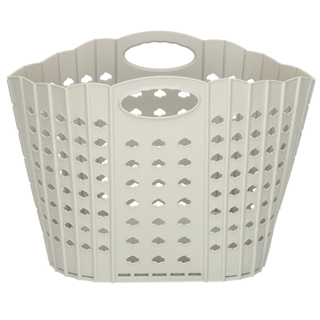 Laundry Basket Folding Bathroom Organizer Grey