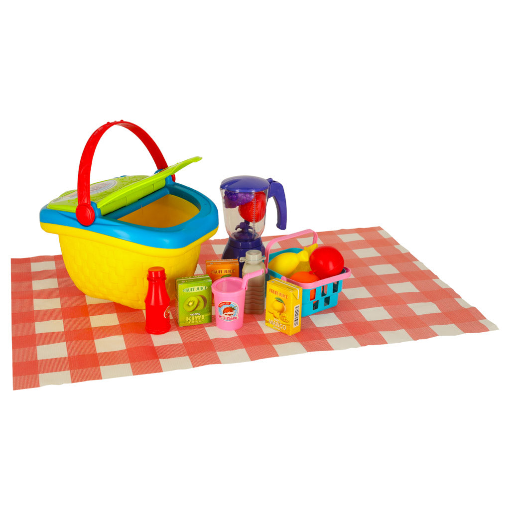 Picnic Basket Fruit Basket Juice Drinks Food Provisions Snacks For Picnic