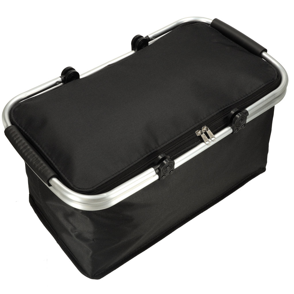 Thermal Folding Picnic Basket Black
