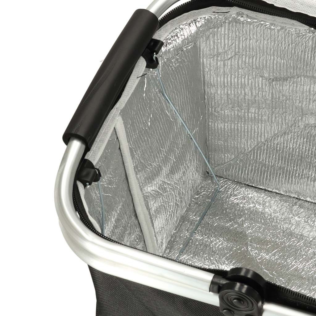 Cesta de picnic plegable térmica negra
