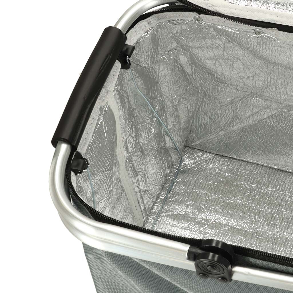 Thermal Folding Picnic Basket Grey