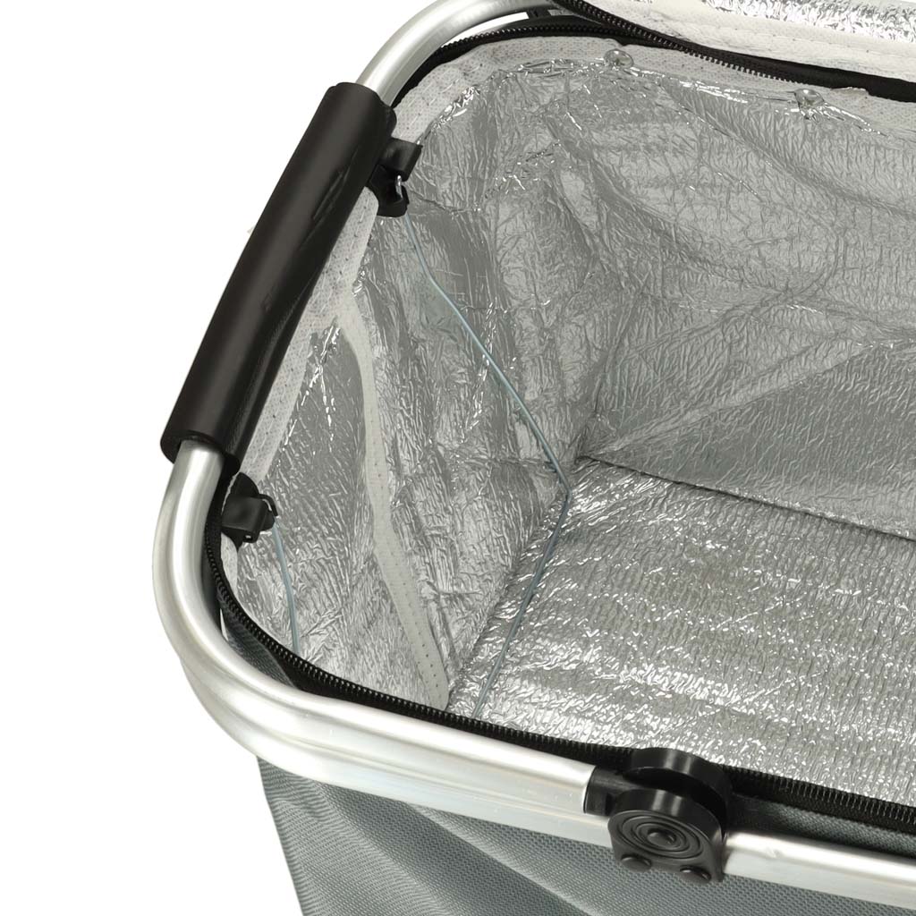 Thermal Folding Picnic Basket Grey