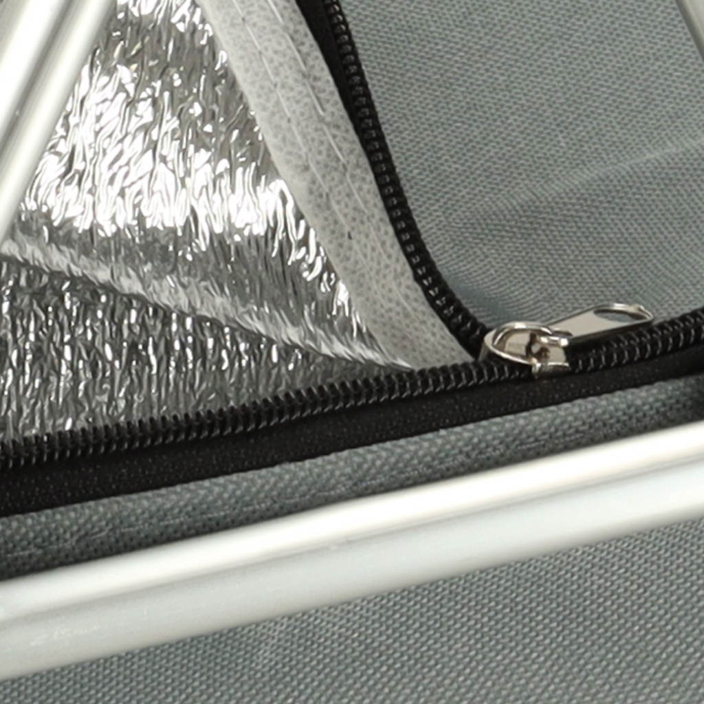 Thermal Folding Picnic Basket Grey