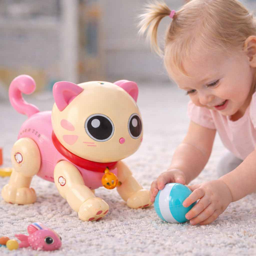 Interactive Cat Remote Control Rc Robot Jumps Sings