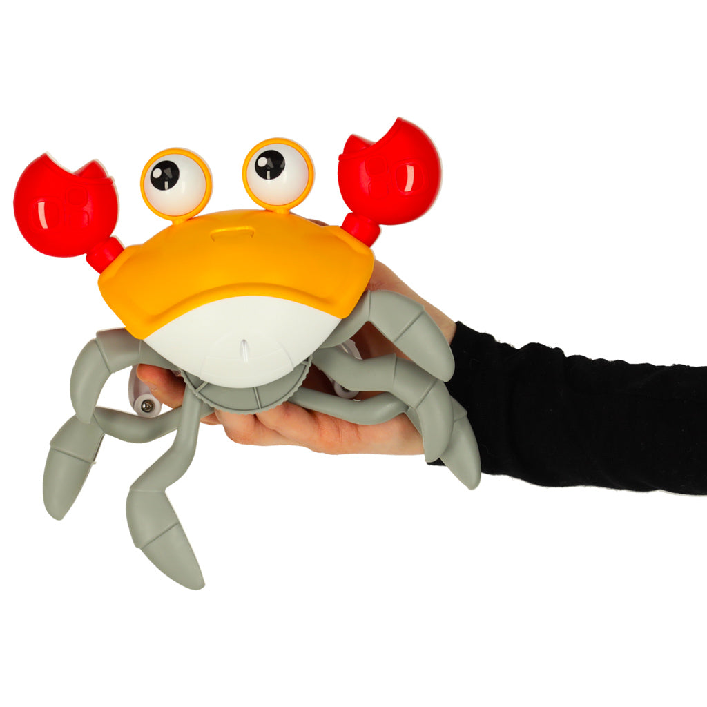 Interactieve Krabcrawler Met Geluid Geel