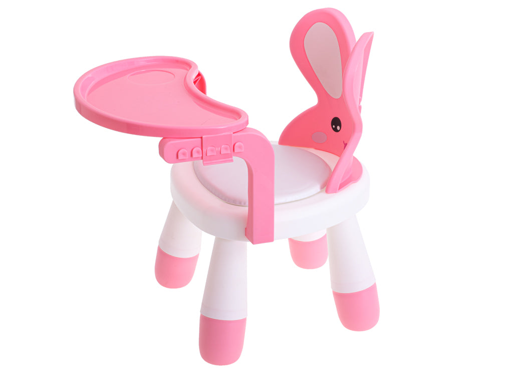 Eet- en Speeltafel Stoel Roze