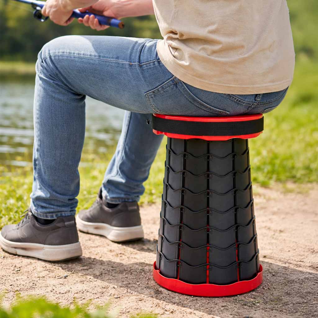 Folding Chair Folding Stool Stool For Home Garden Camping Red