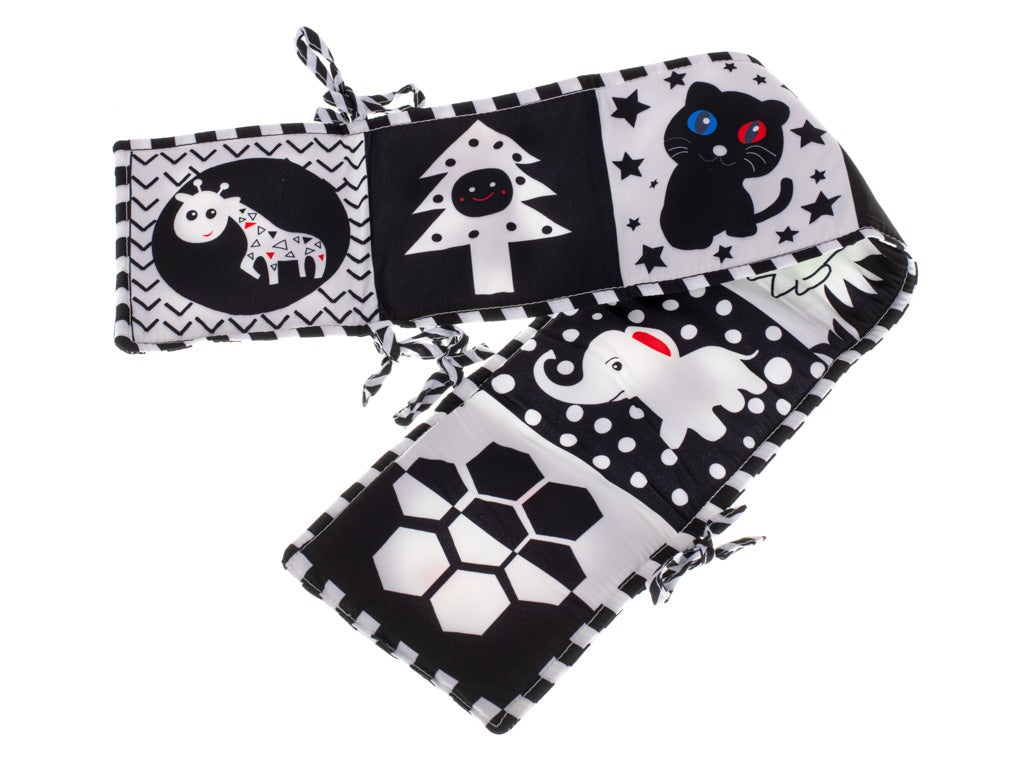 Educatief boek Sensory Crib Protector Lieveheersbeestje