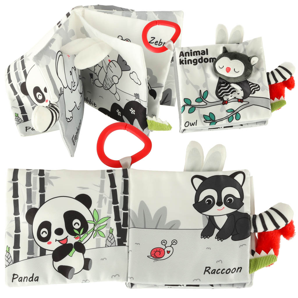 Libro Sensorial Colas De Animales Blandos Búho