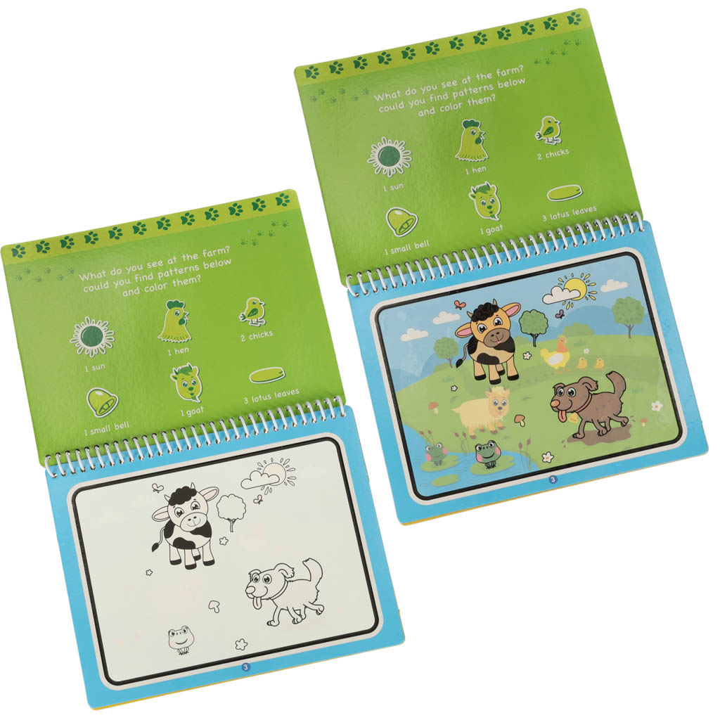 Water Book With Marker - Animals