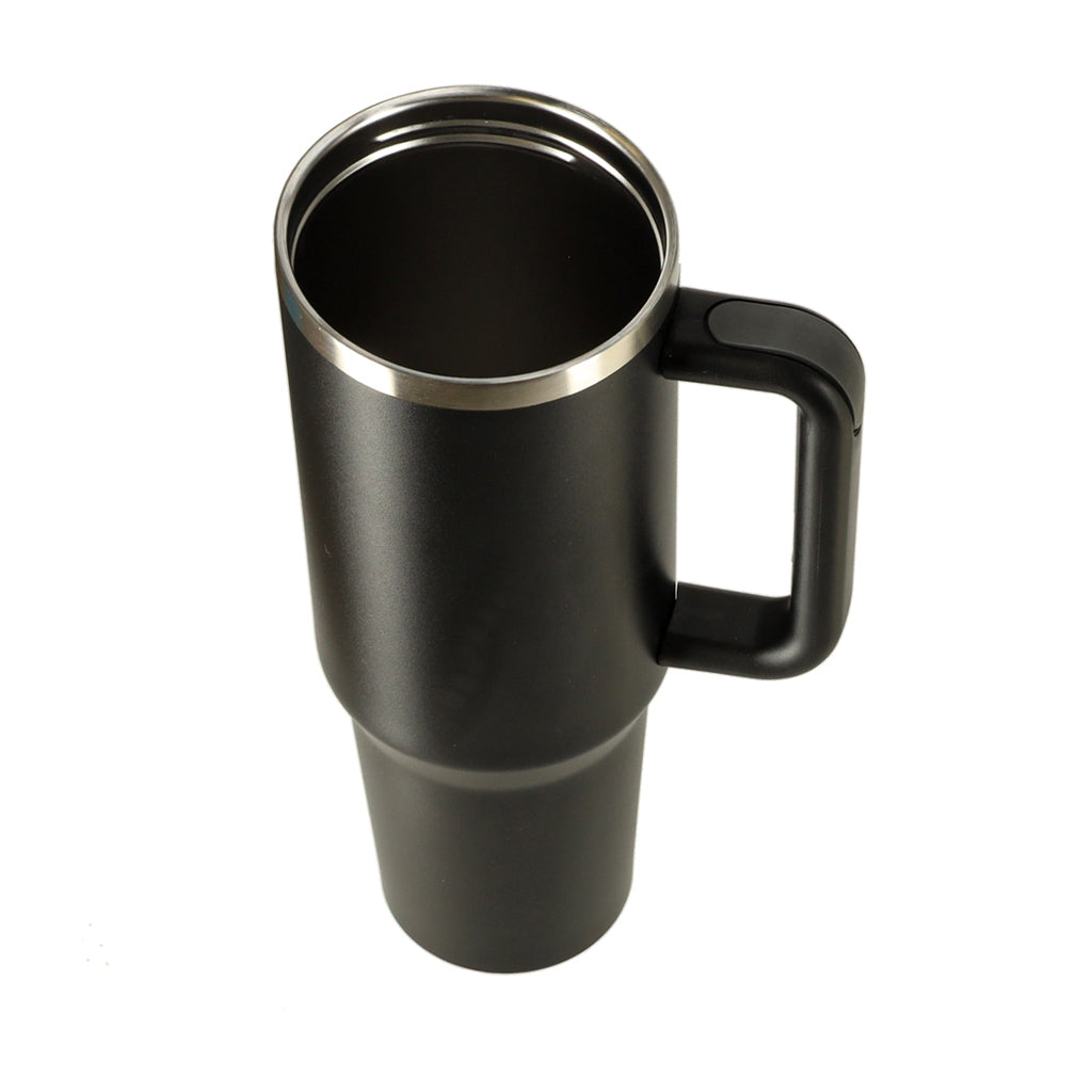 Thermal Mug With Straw And Handle Thermos 1200ml Black