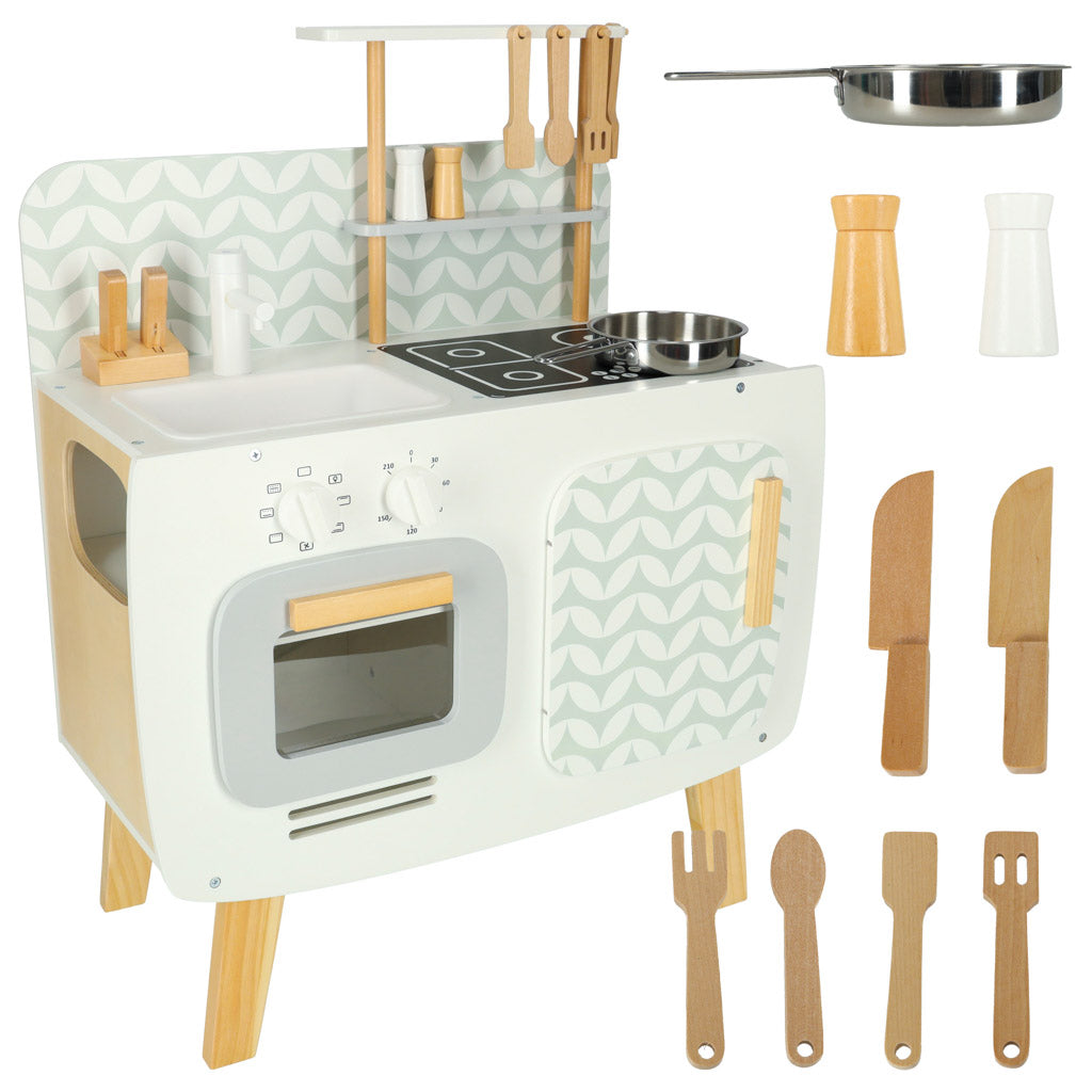 Cozinha de madeira Mdf Lulilo Acessórios retrô