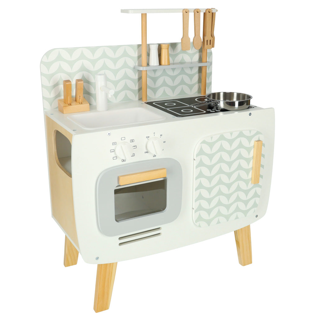 Cozinha de madeira Mdf Lulilo Acessórios retrô