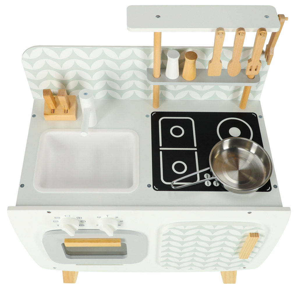 Cozinha de madeira Mdf Lulilo Acessórios retrô