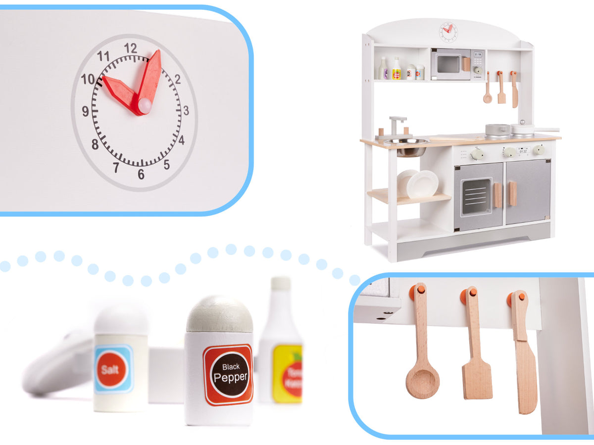 Houten kinderkeuken Mdf Modern Classic+ Accessoires