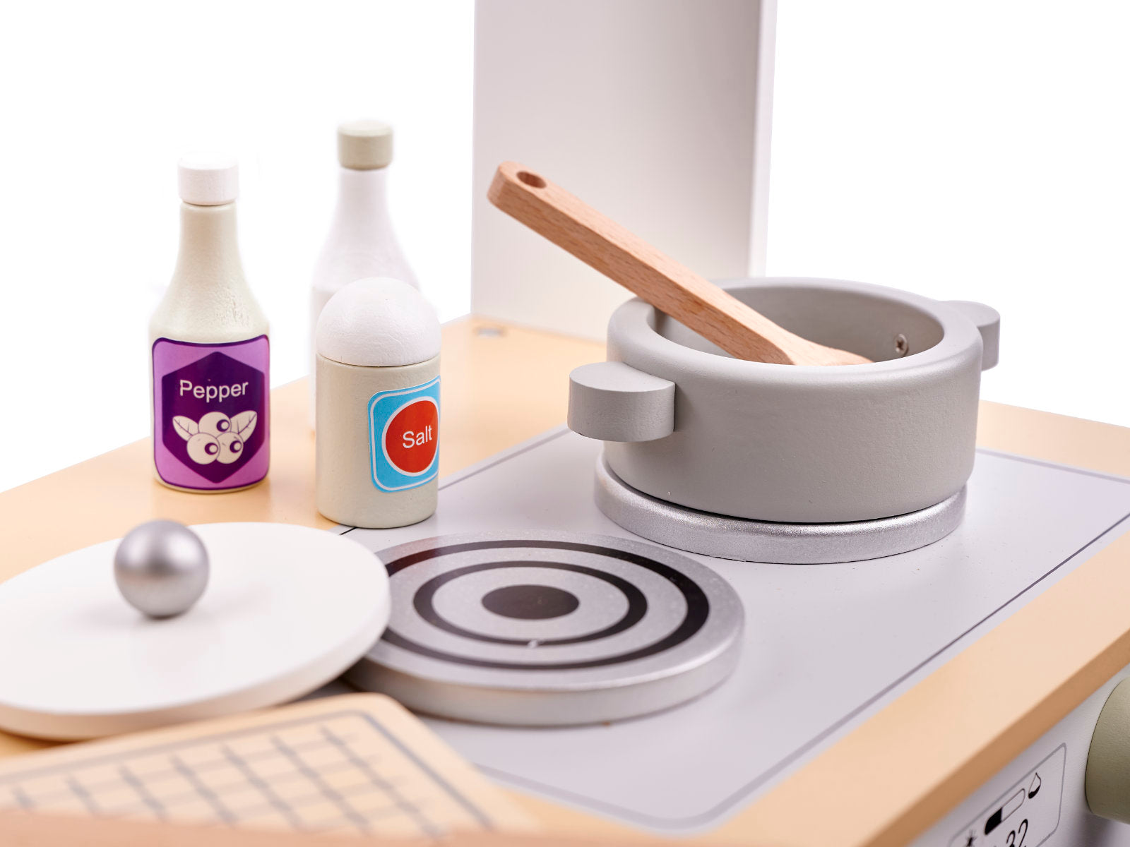 Wooden Kitchen For Children Mdf Modern Classic+ Accessories