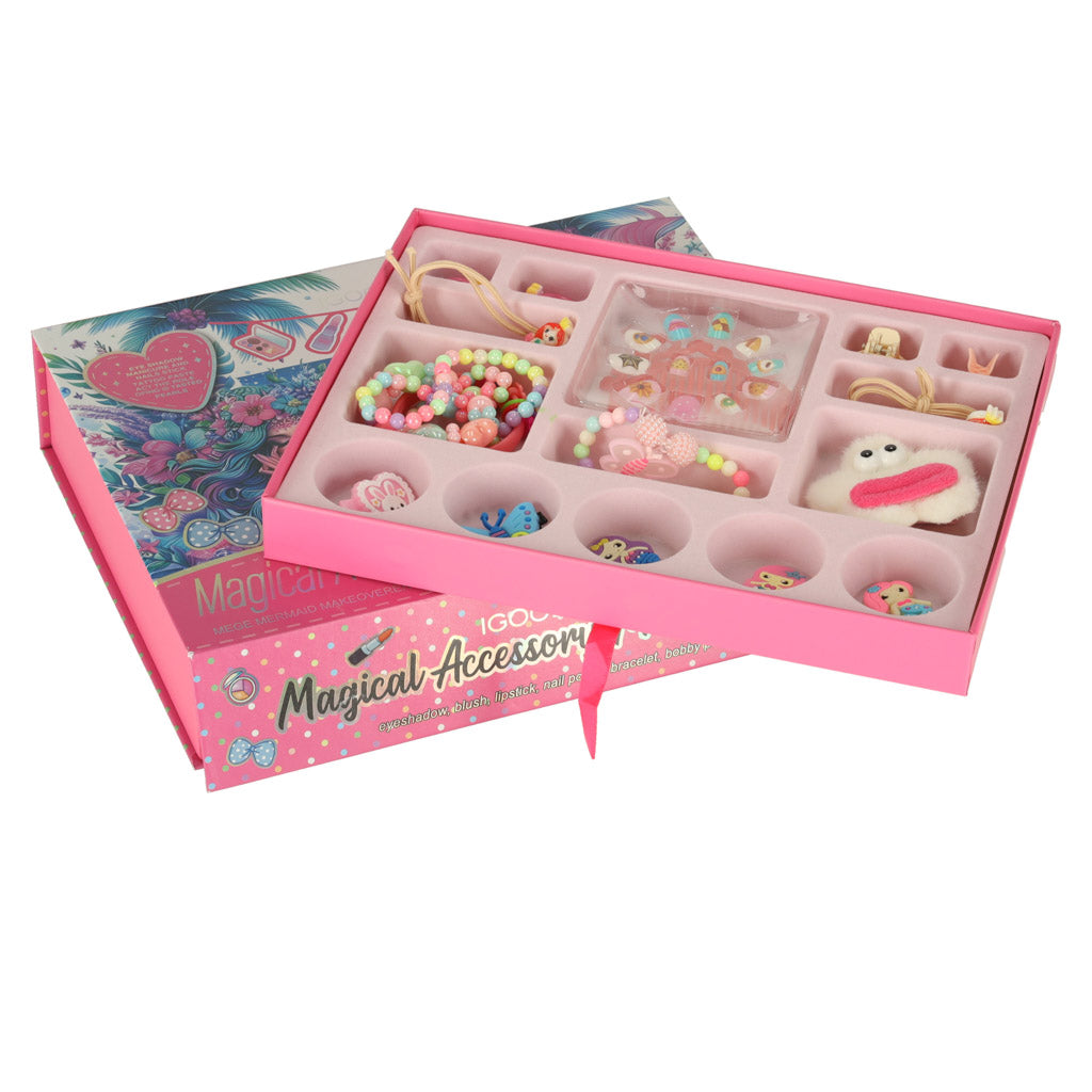 Chest Makeup And Nail Kit Makeup Cosmetics Shadows Lacquers Drawers Mermaid