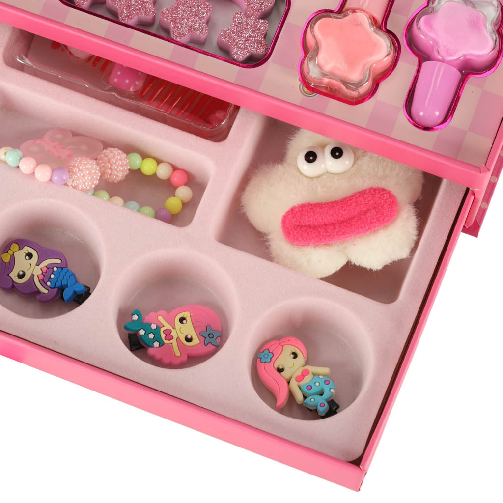 Chest Makeup And Nail Kit Makeup Cosmetics Shadows Lacquers Drawers Mermaid