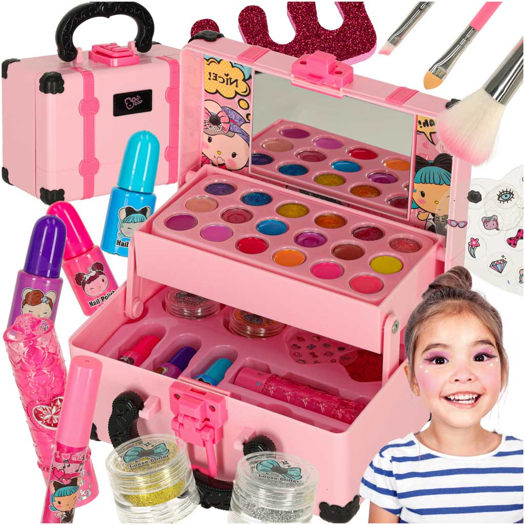 Chest Makeup And Nail Kit Makeup Cosmetics Shadows Varnishes Suitcase
