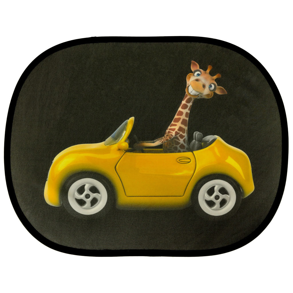 Static Curtain Sunshade Car Window Cover Giraffe