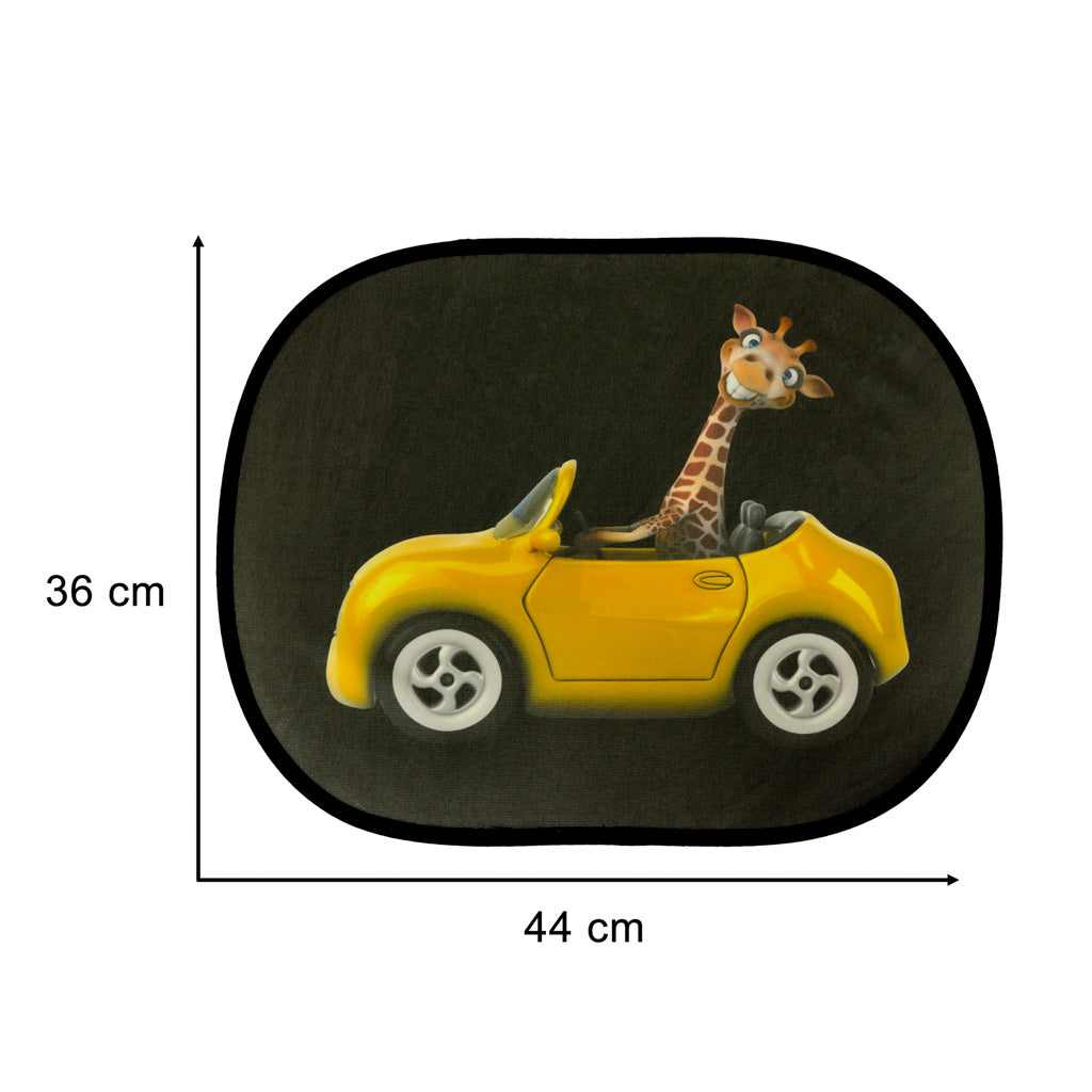 Static Curtain Sunshade Car Window Cover Giraffe