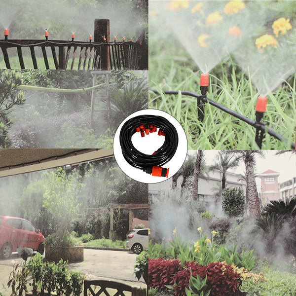 Water Curtain Mist Garden Sprinkler Irrigation System 20m