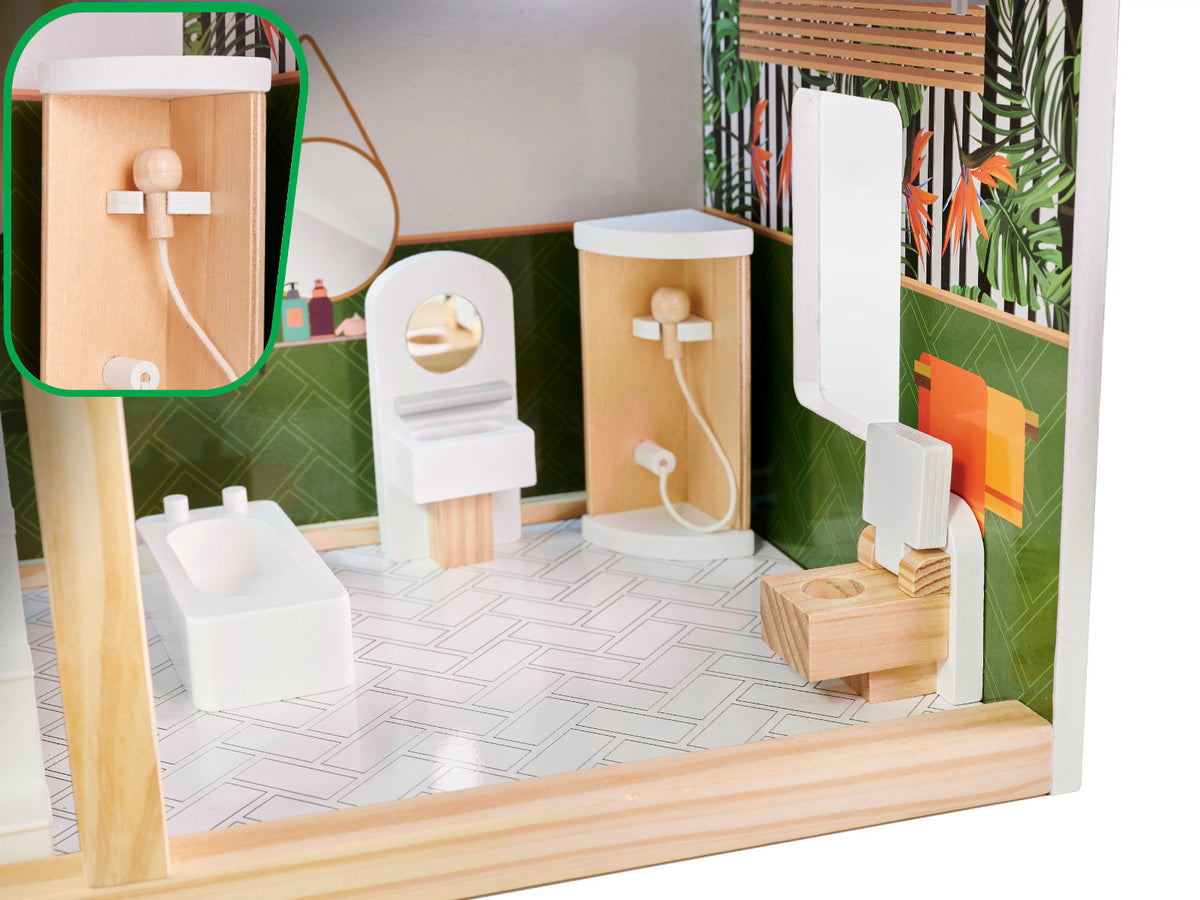 Lulilo Floro Boho Led Wooden Dollhouse