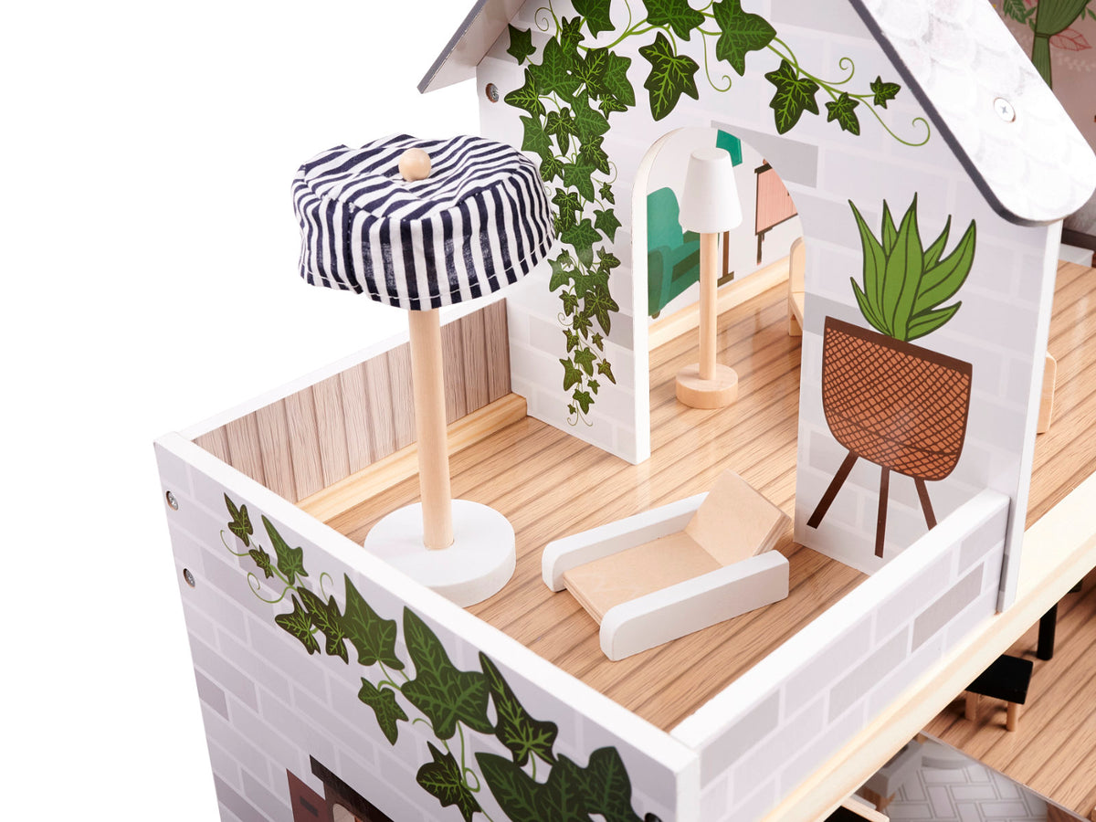 Lulilo Floro Boho Led Wooden Dollhouse