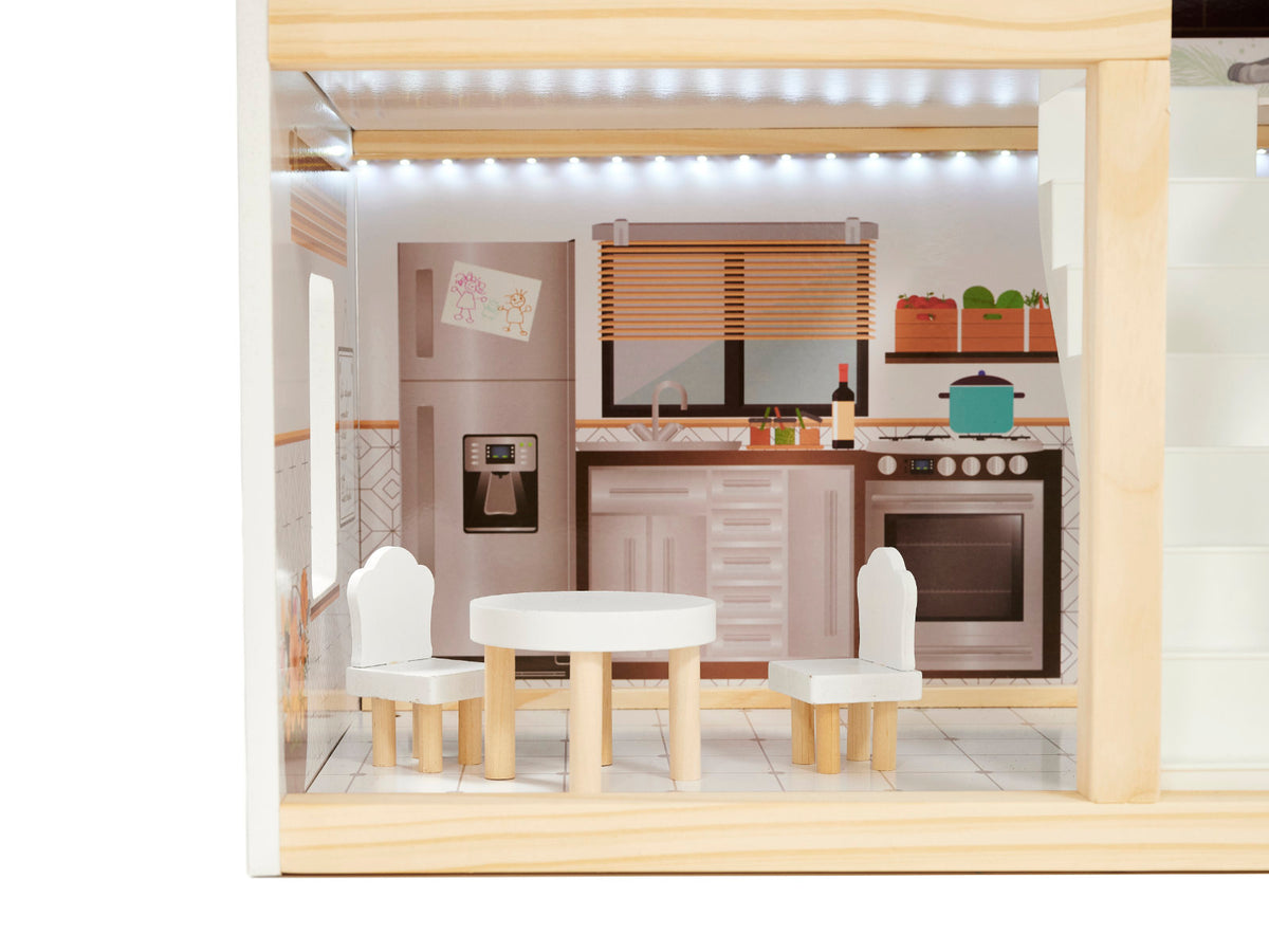 Lulilo Floro Boho Led Wooden Dollhouse
