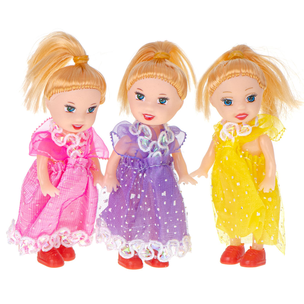 Bonecas Bonecas Para Casa De Bonecas Conjunto De 3pcs 10cm