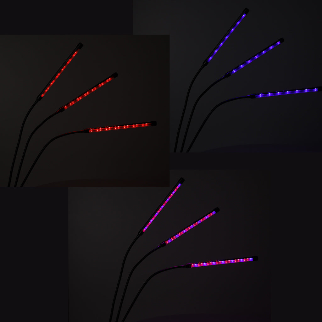 Led Plant Growing Lamp Panel 3 Bulbs