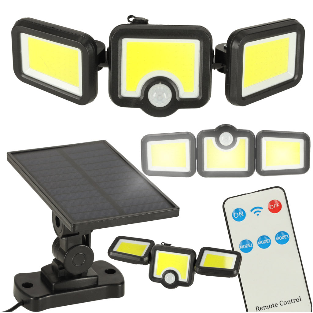 Led Solar Lamp 3in1 With Dusk Motion Sensor