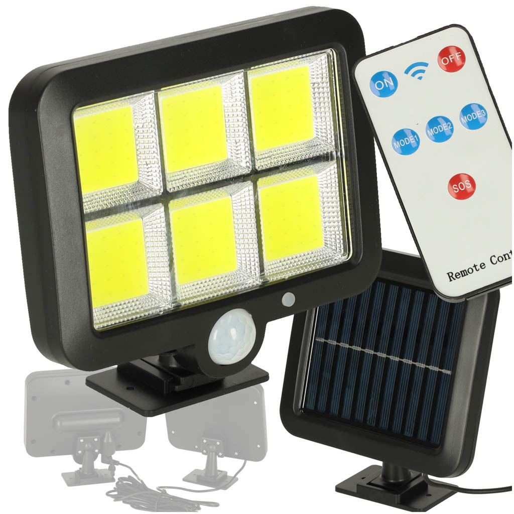 Solar Motion And Dusk Sensor Lamp 120 Leds