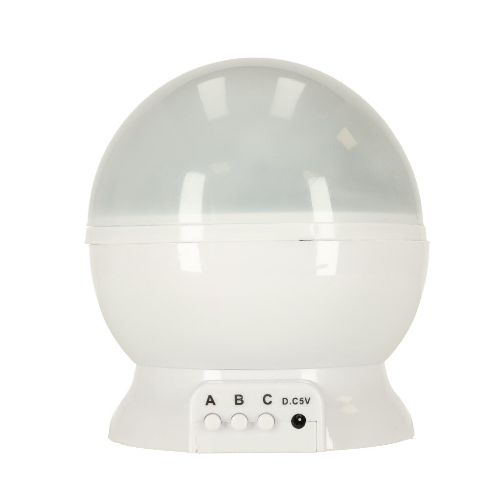 Projetor Estrela Luz Noturna 2 em 1 Usb Branco