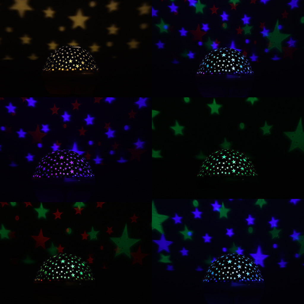 Projetor Estrela Luz Noturna 2 em 1 Usb Branco