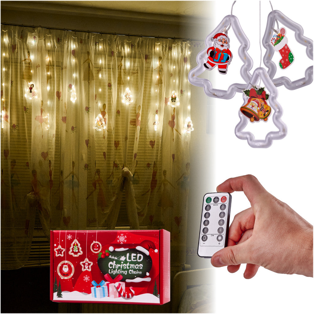 Led Christmas Tree Picture Curtain Lights 3m 10 Usb Bulbs